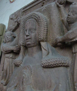 Germany Hirschhorn - Ersheimer Chapel St Nazarius and Celsus Margarete von Erbach 1383 wife of Engelhard von Hirschhorn 1361